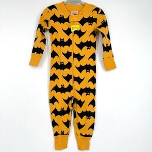 Hanna Andersson Baby Zip Sleeper‎ Pajama Bats Halloween 12-18 months